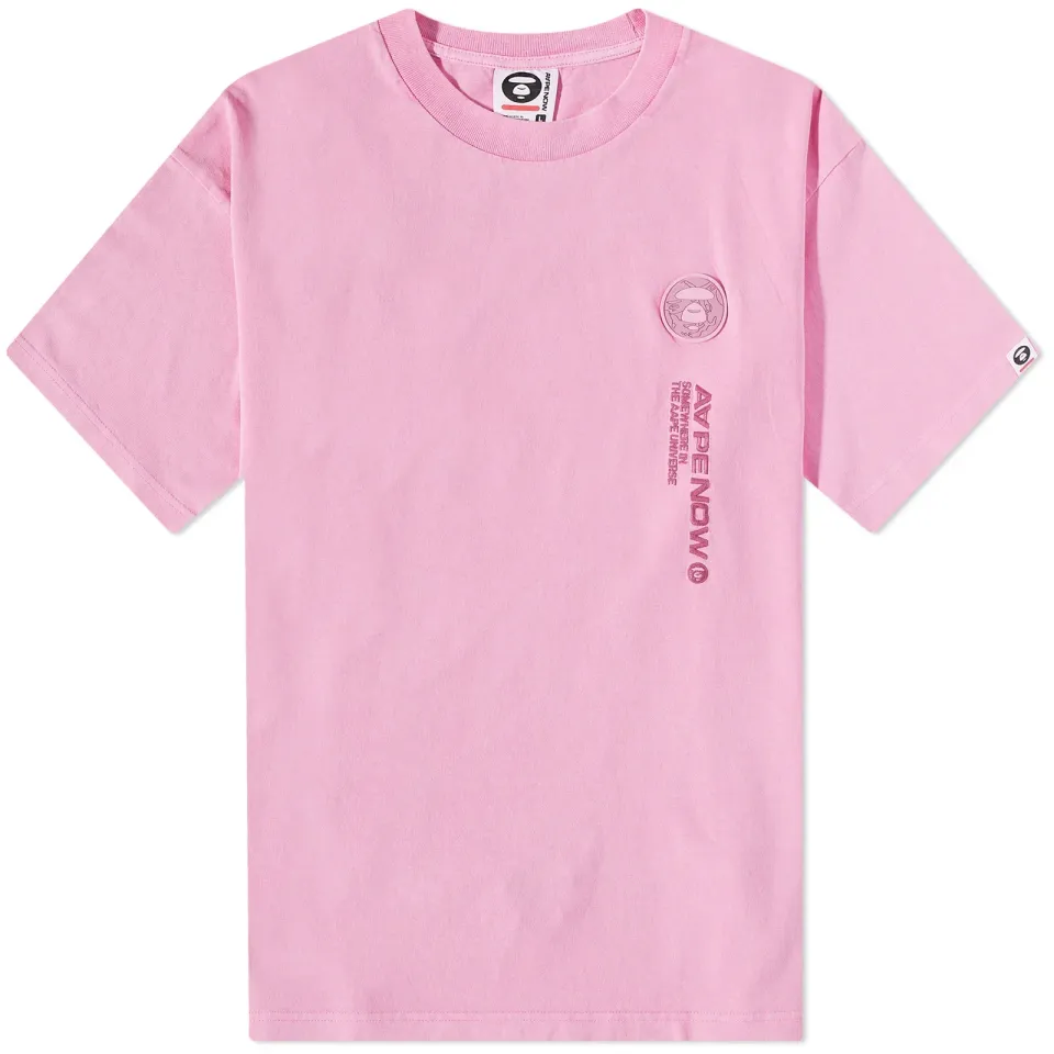 AAPE Now Washed Silicone Badge T-Shirt