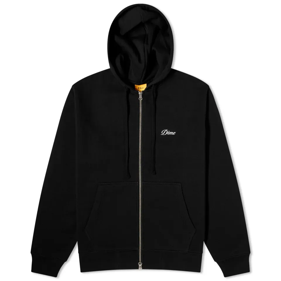 Cursive Small Logo Zip Hoodie