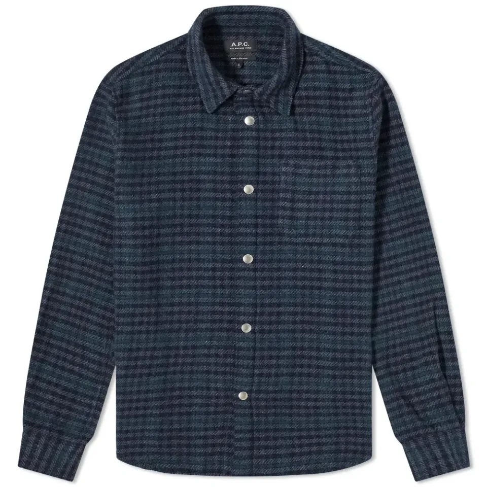 A.P.C. Trek Recycled Check Overshirt