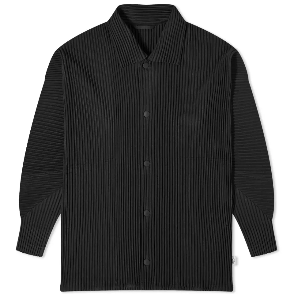 Pleated Shirt Jacket