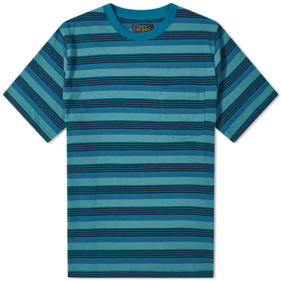 Multi Stripe Pocket T-Shirt