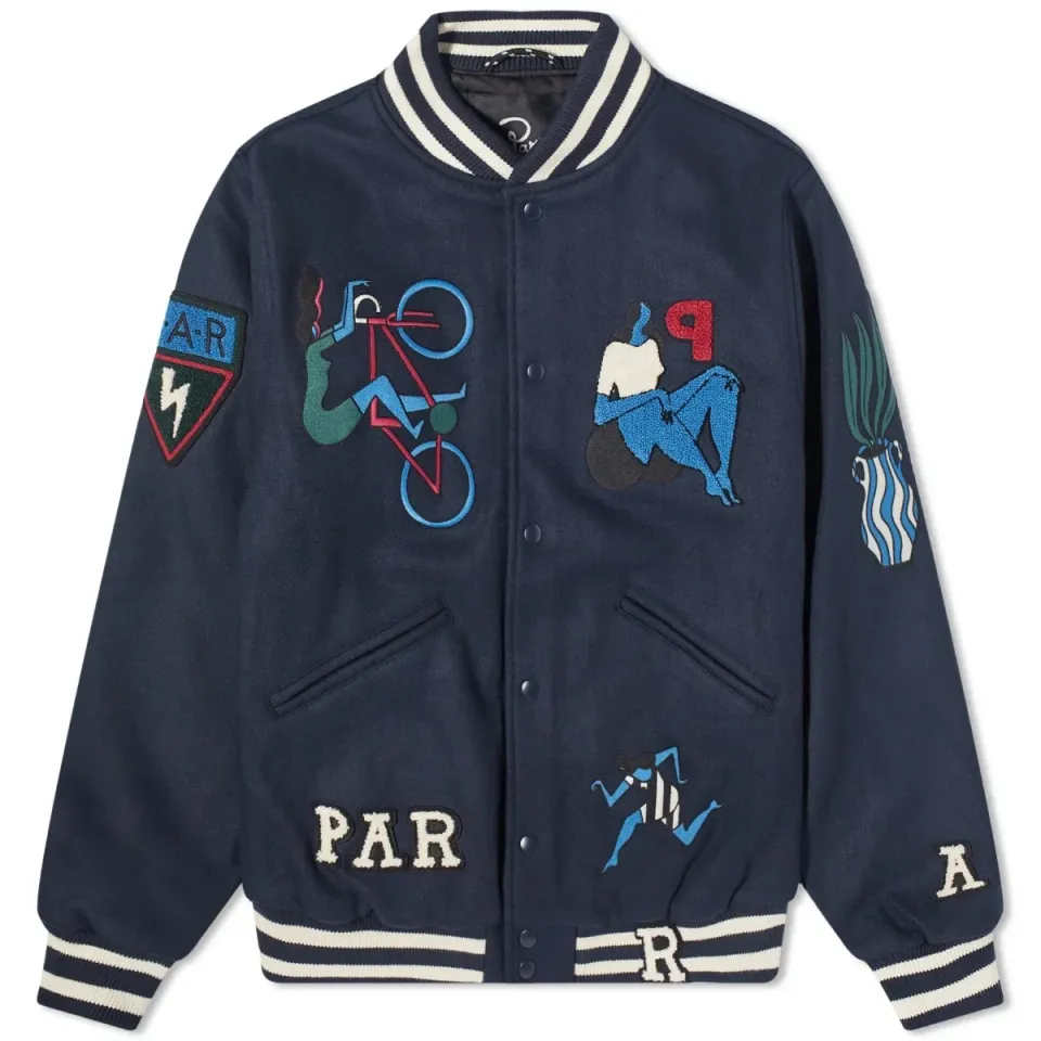 Run Sit & Bike Varsity Jacket