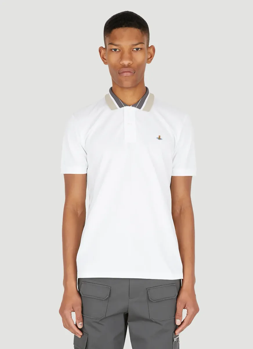 Classic Polo Striped Collar