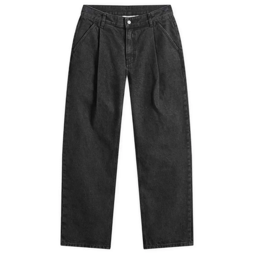 Wide One Tuck Denim Jeans
