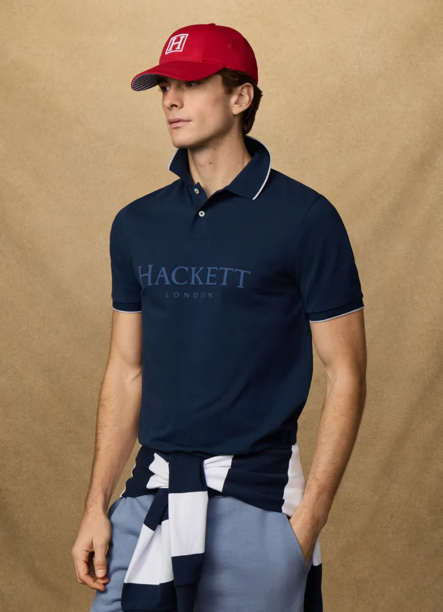 Classic Fit Short Sleeve Branded Polo