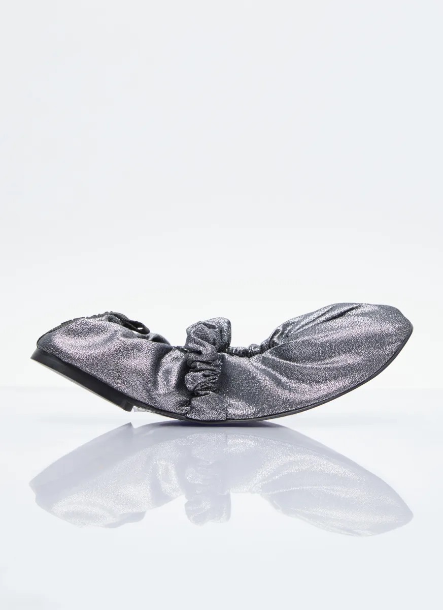 Scrunchie Ballerina Flats