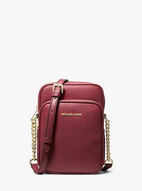Jet Set Travel Medium Pebbled Leather Crossbody Bag