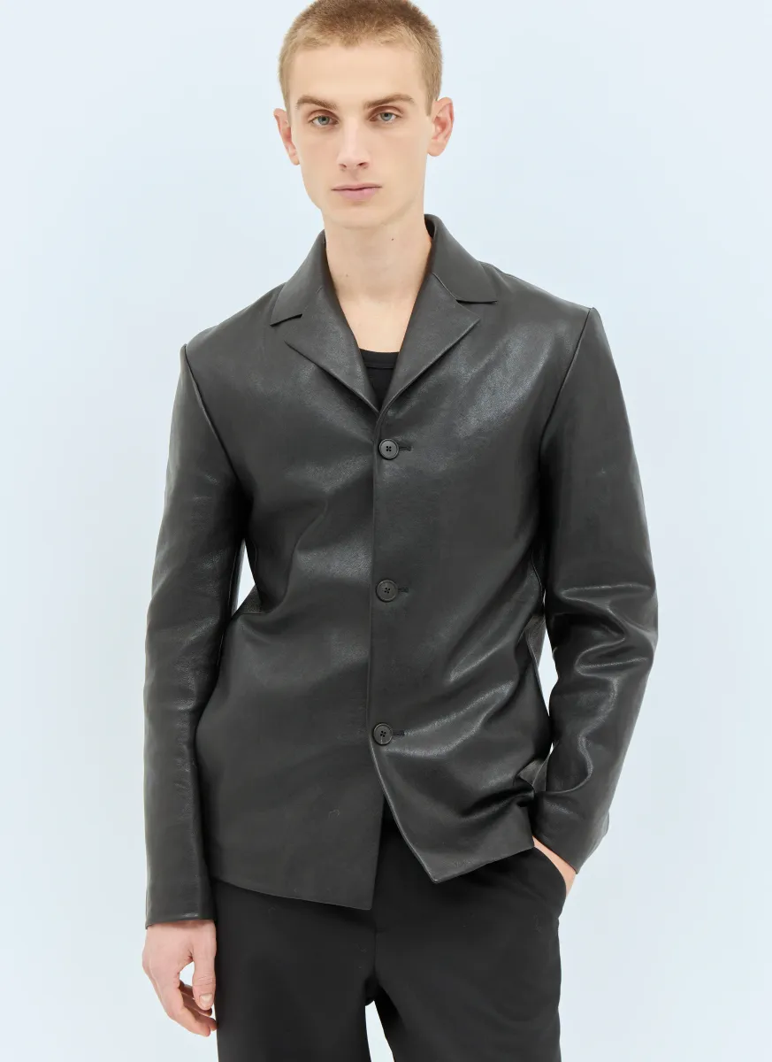 Brodie Leather Blazer