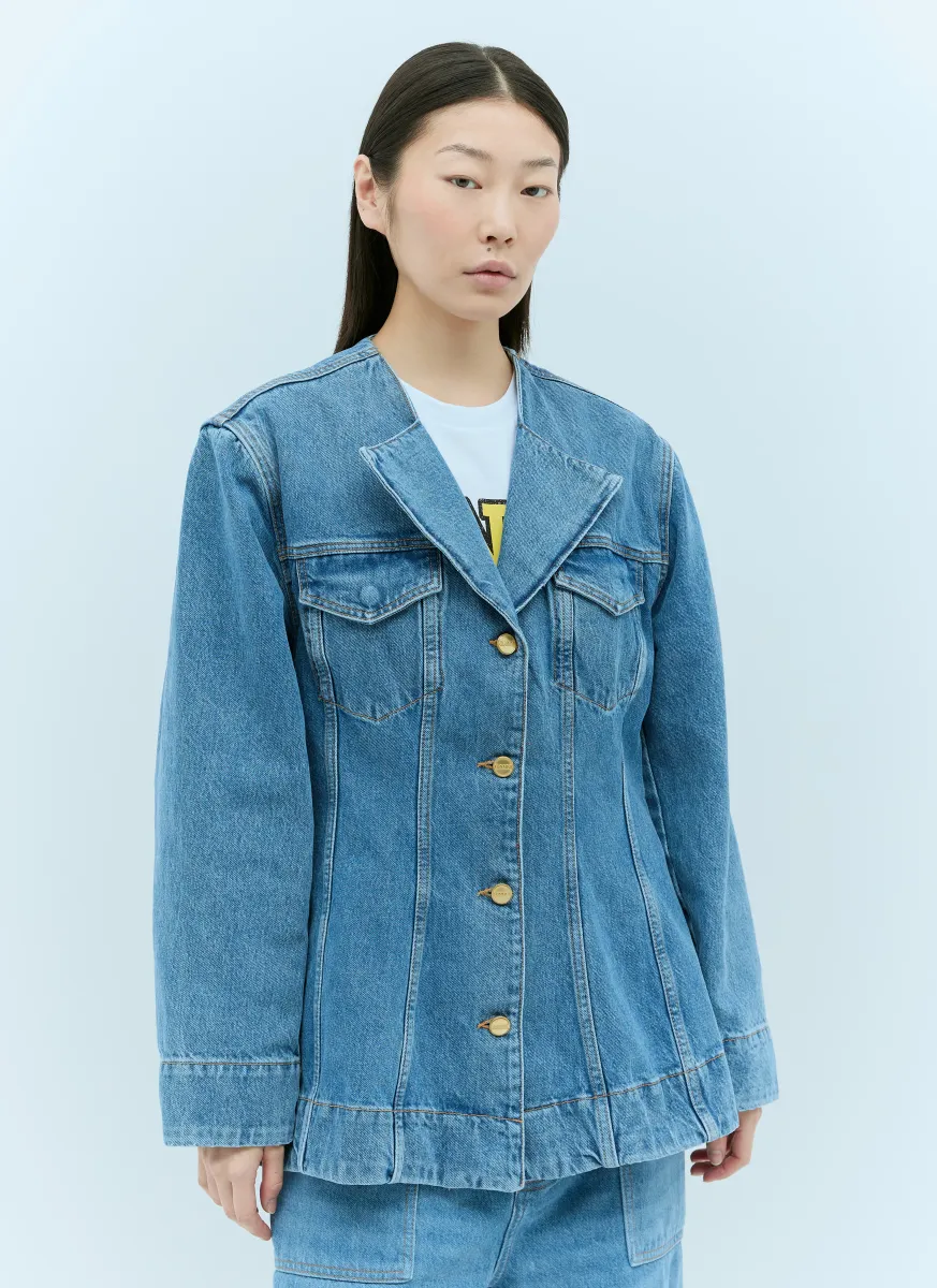 Cutline Denim Blazer