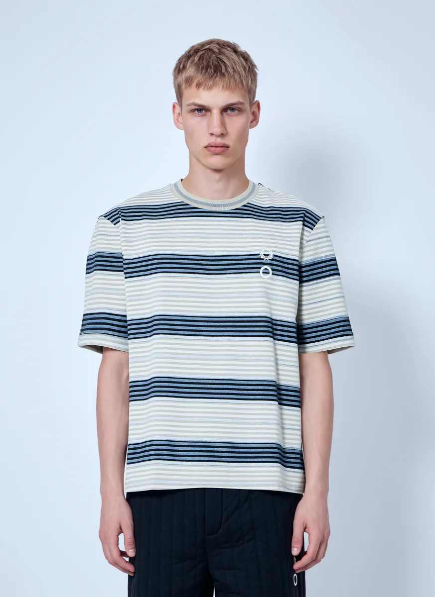 Striped Overprint T-Shirt