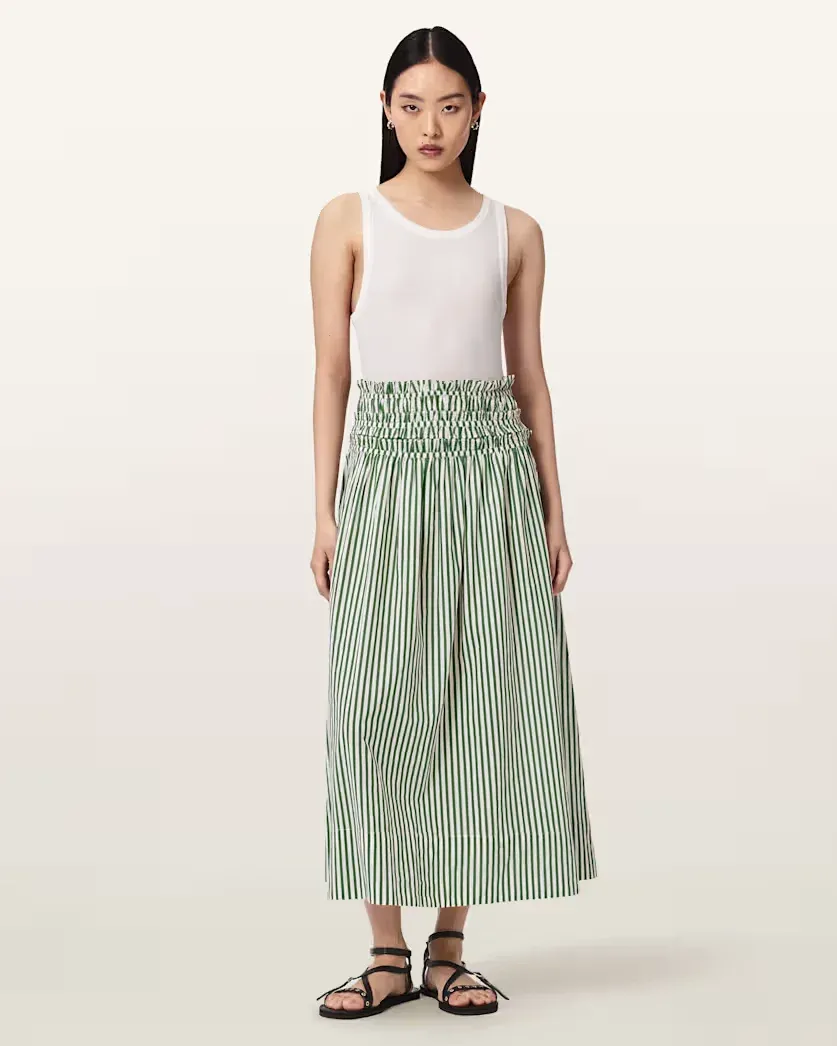Kali Striped Maxi Skirt