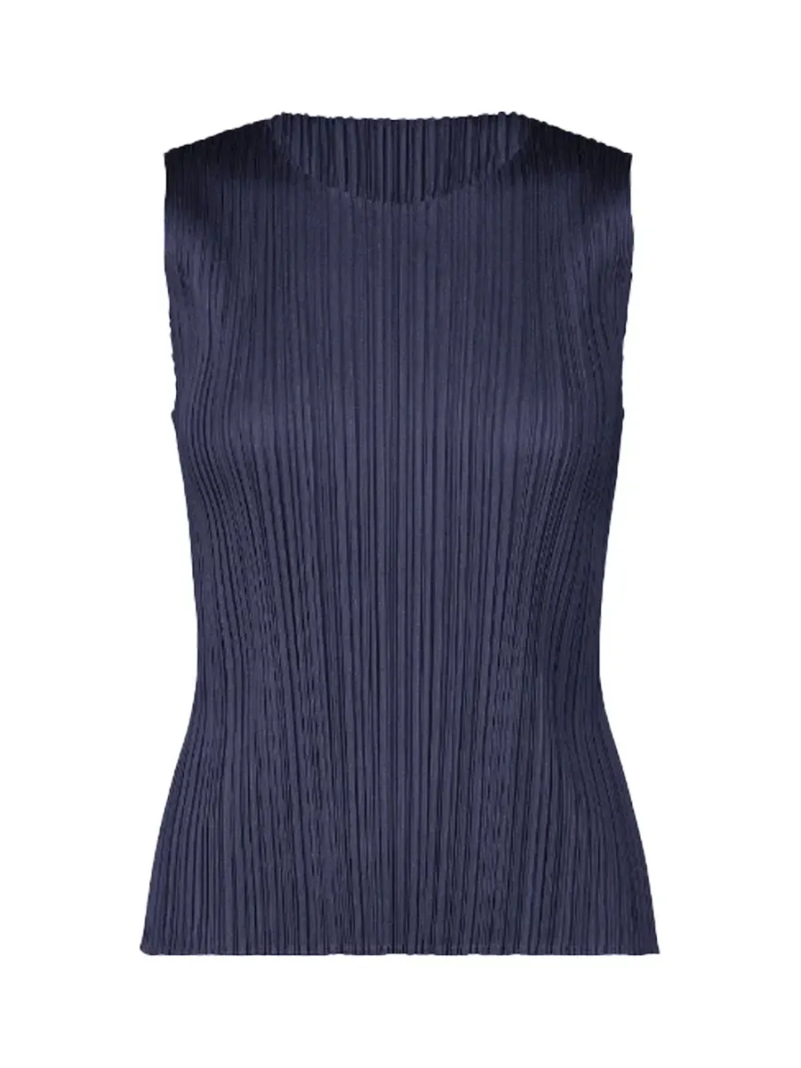 Pleats Please Monthly Top Navy