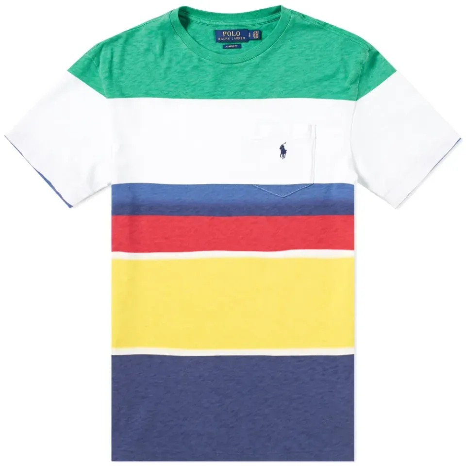 Americas Cup Stripe Pocket Tee