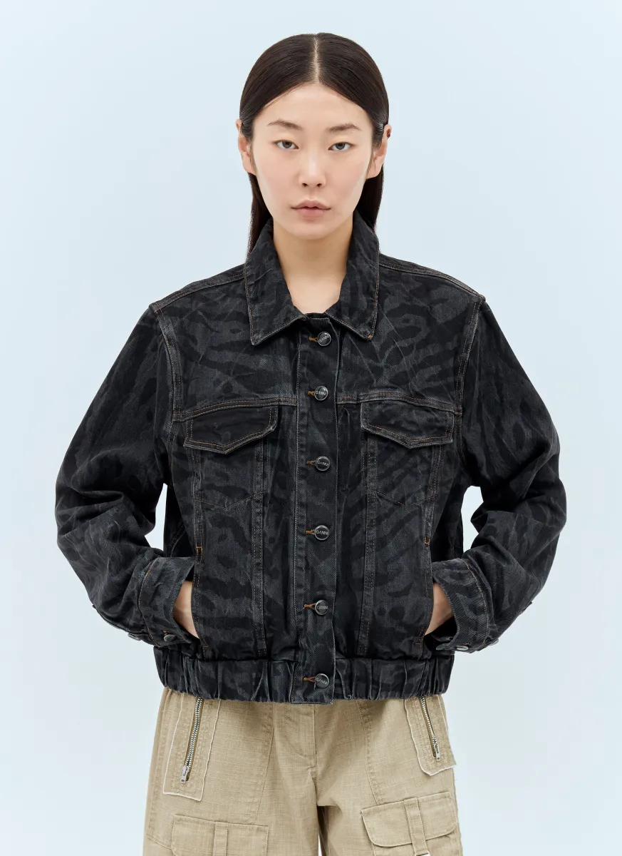 Lazer Denim Bomber Jacket