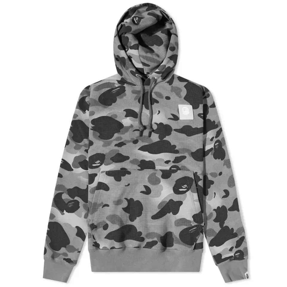 Grid Camo Pullover Hoodie