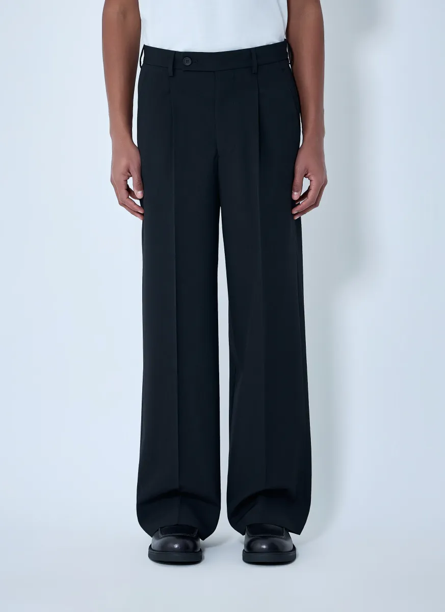 Wide-Leg Tailored Pants