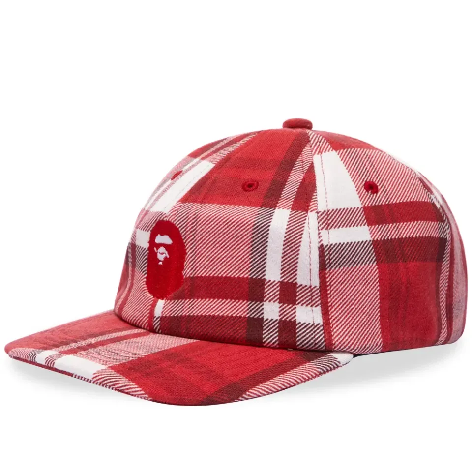 BAPE Check Gift Ape Head Cap