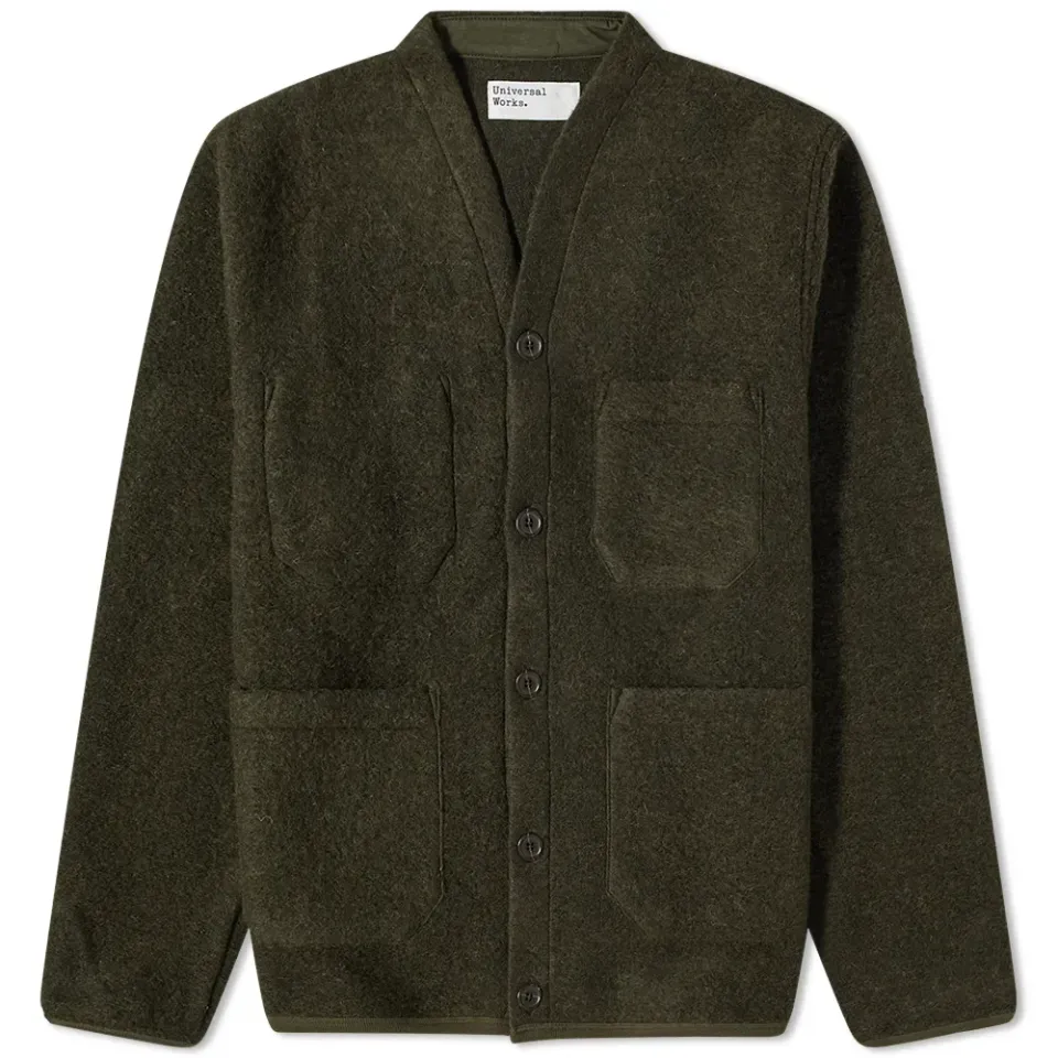 Wool Fleece Cardigan