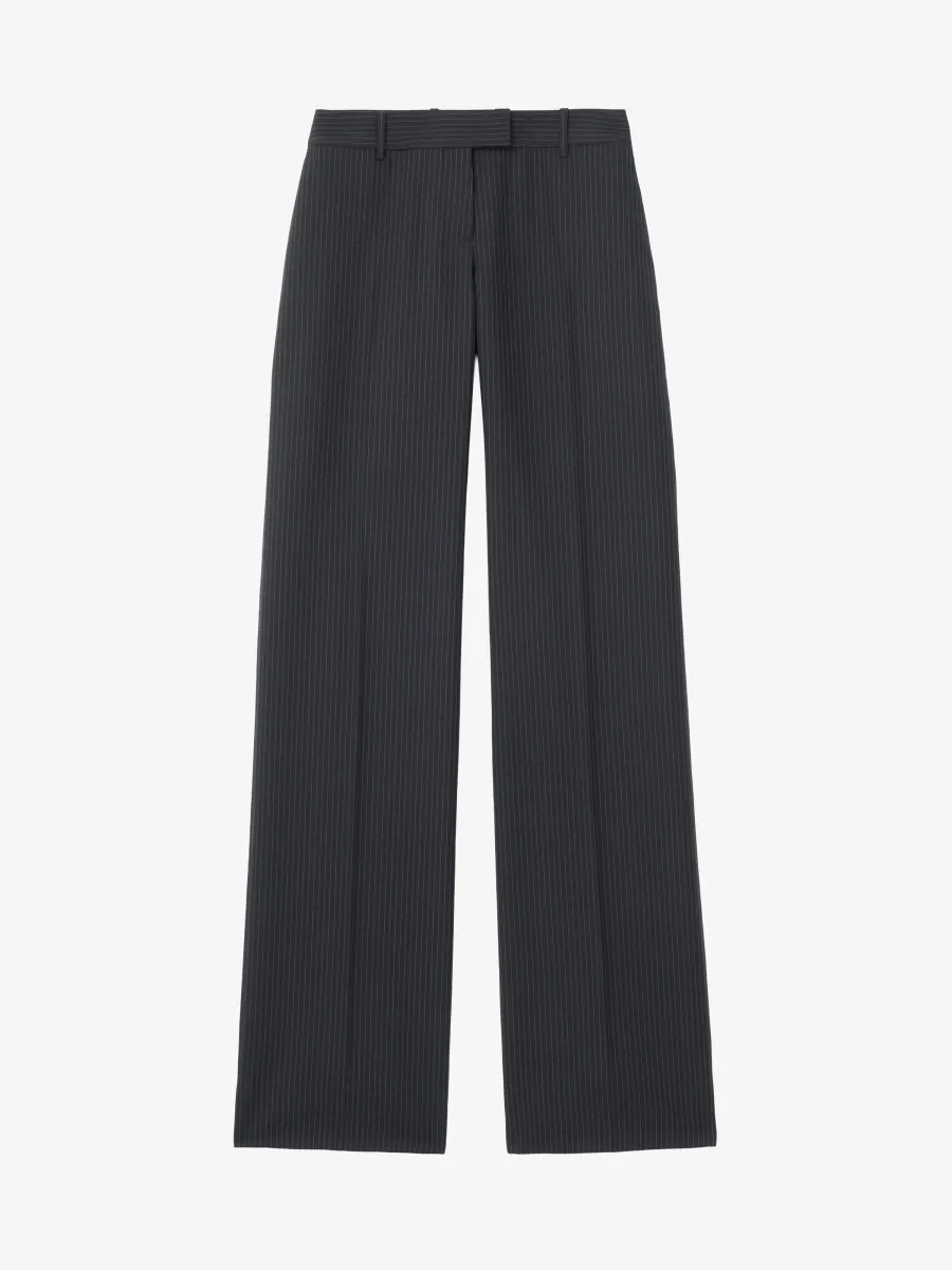 Pinstriped Bumster Trousers