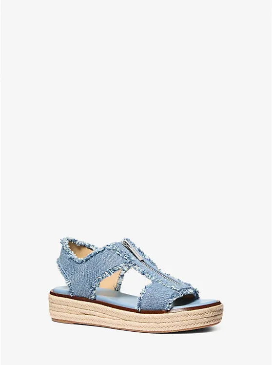 Berkley Frayed Denim Espadrille Sandal