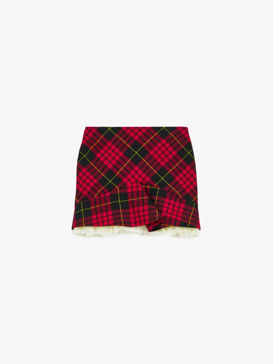MacQueen Tartan Kickback Mini Skirt