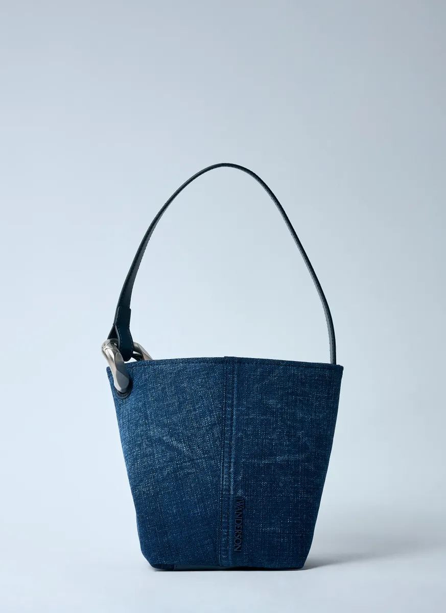Small JWA Denim Corner Bucket Bag