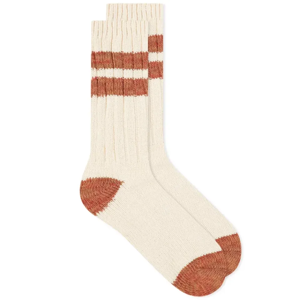 Slub Stripe Organic Socks