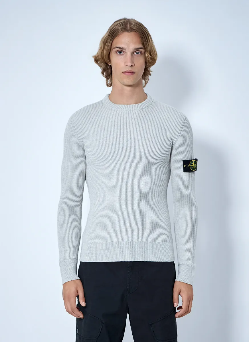 Ribbed Crewneck Sweater