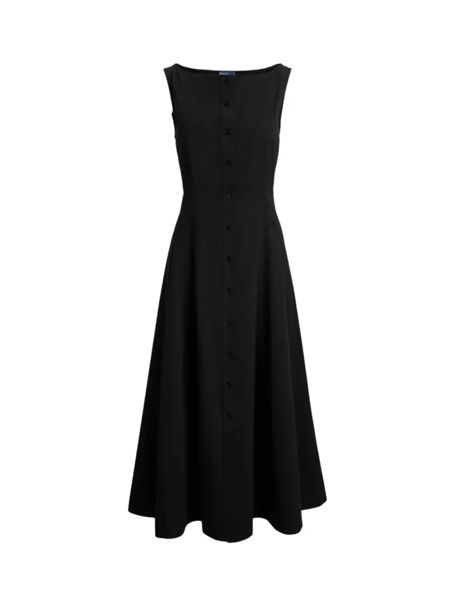 Panelled Dress Black