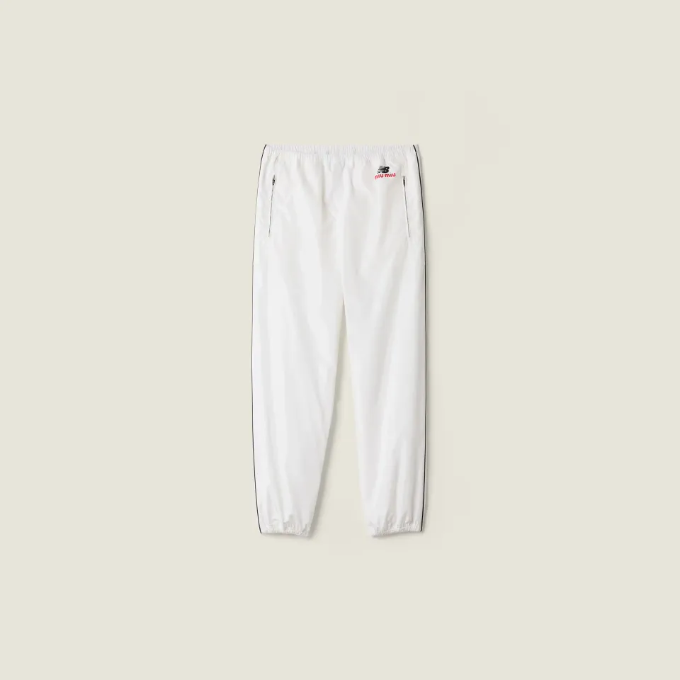 Technical poplin joggers