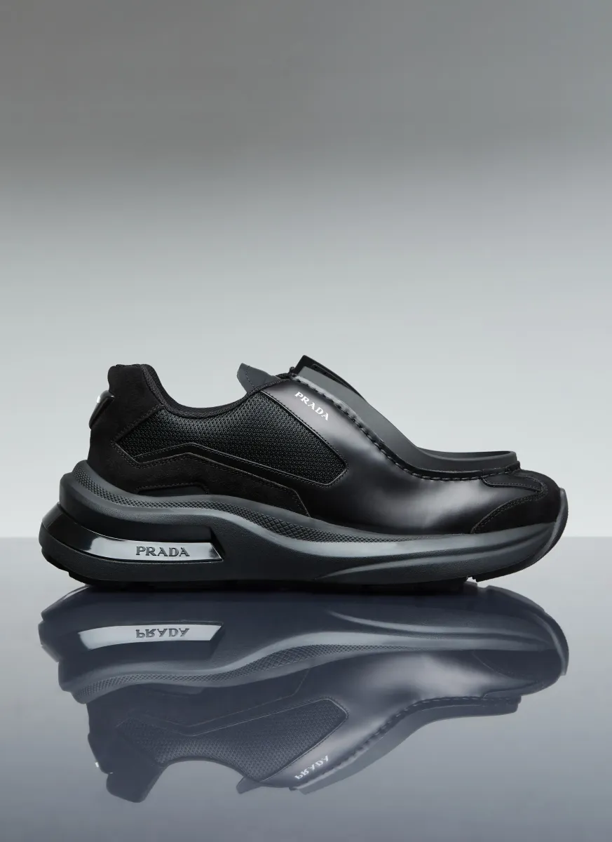 Systeme Brushed Leather Sneakers