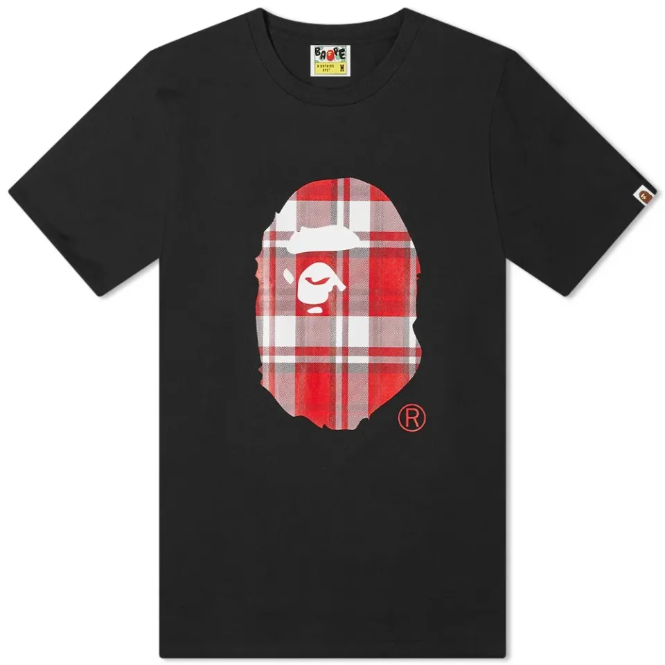 Bape Check Gift Ape Head T-Shirt