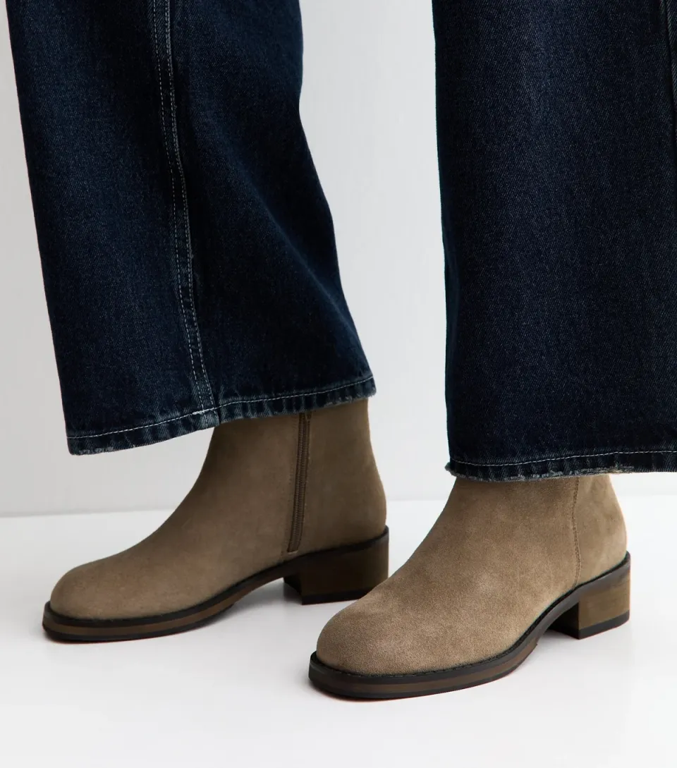 Women's Premium Real Leather Tan Ankle Boots
