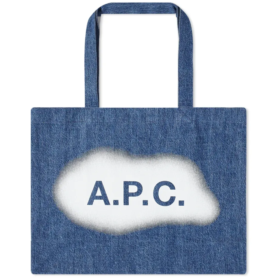 A.P.C. Spray Logo Diane Shopping Tote