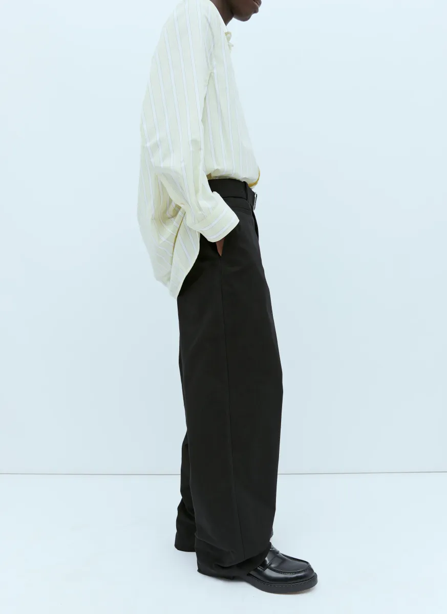 Relaxed Belt Pants
