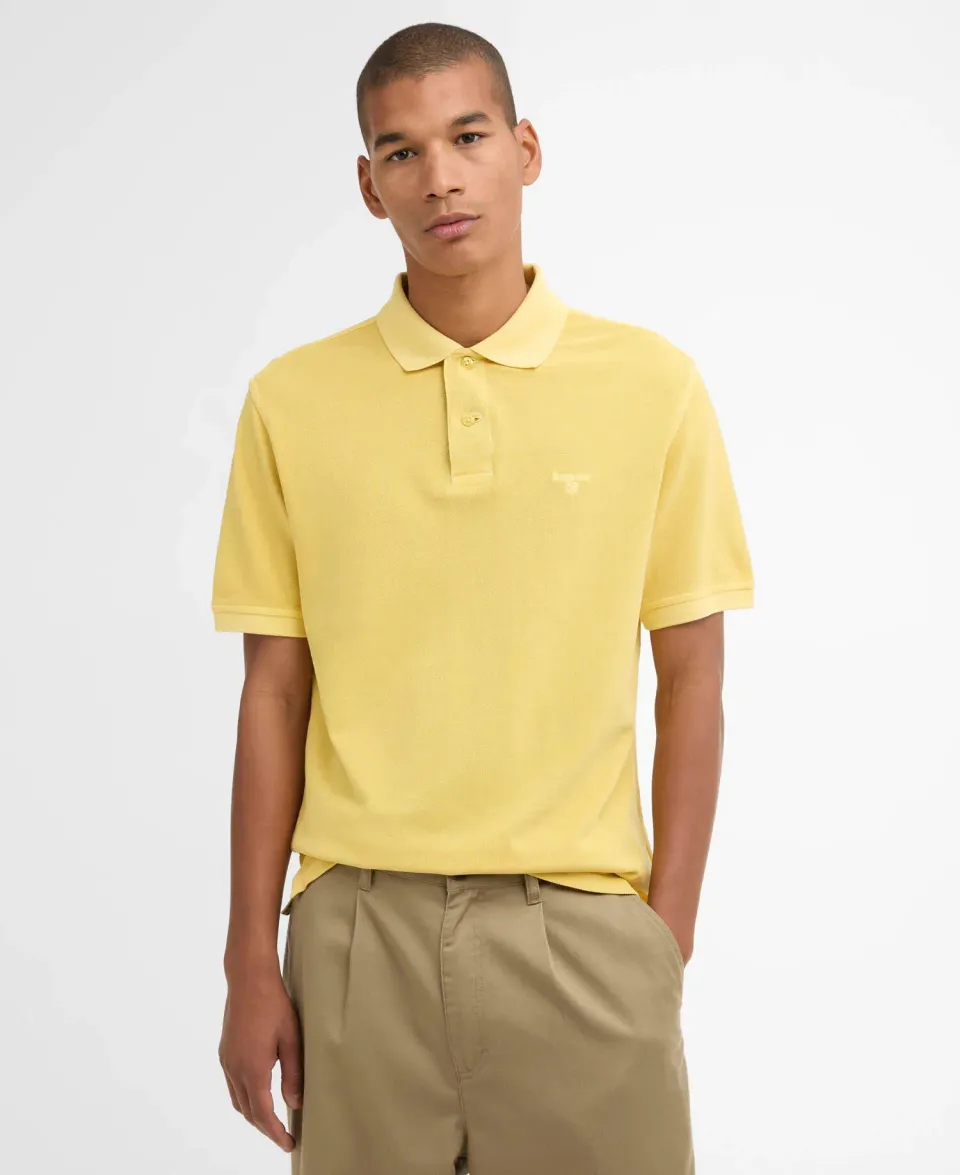 Washed Tartan Tailored Pique Polo