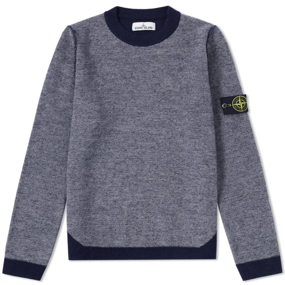 Light Wool Colour Block Crew Knit