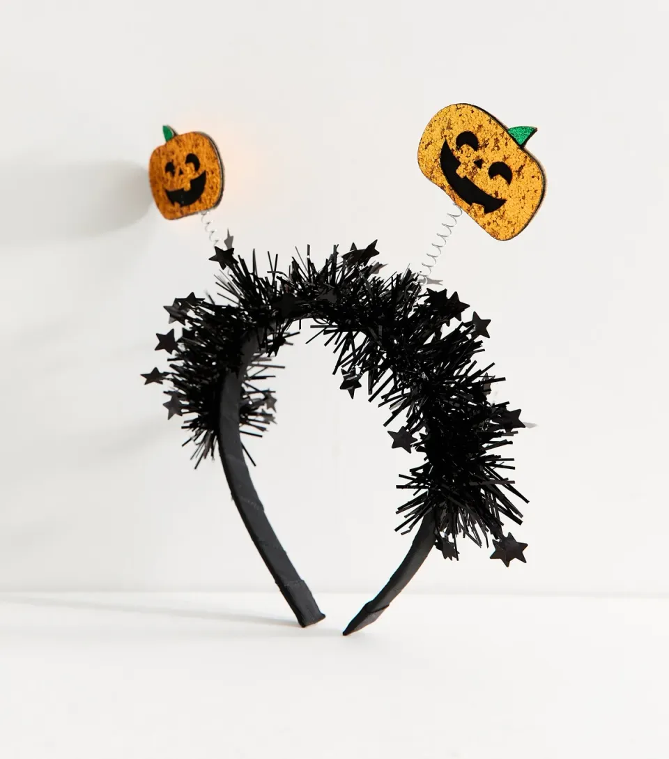Orange Halloween Pumpkin Bopper Headband