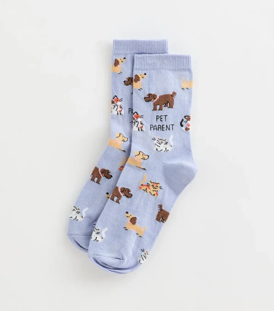 Blue Pet Parent Ankle Socks