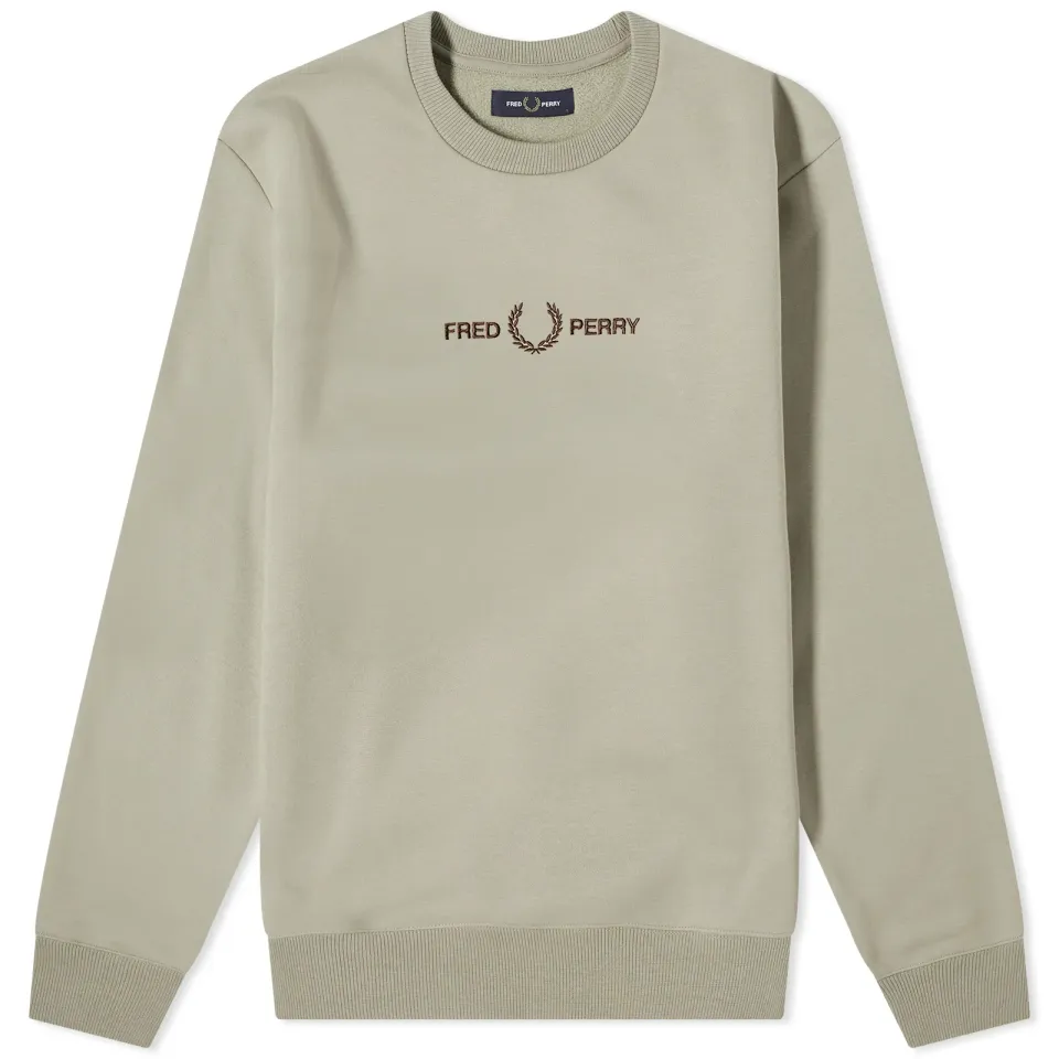 Embroidered Crew Sweater