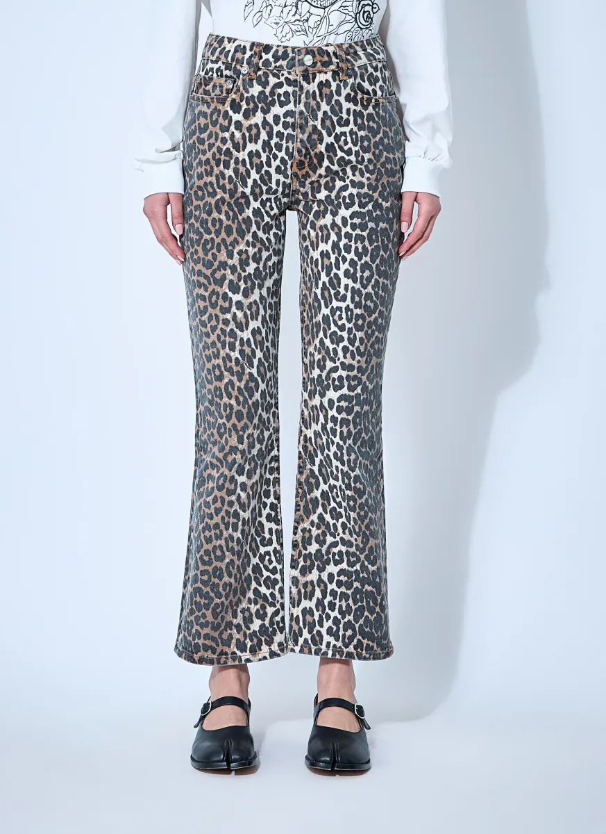 Betzy Leopard Print Jeans