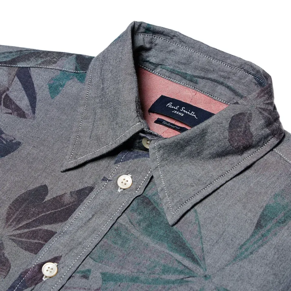 Floral Print Chambray Shirt