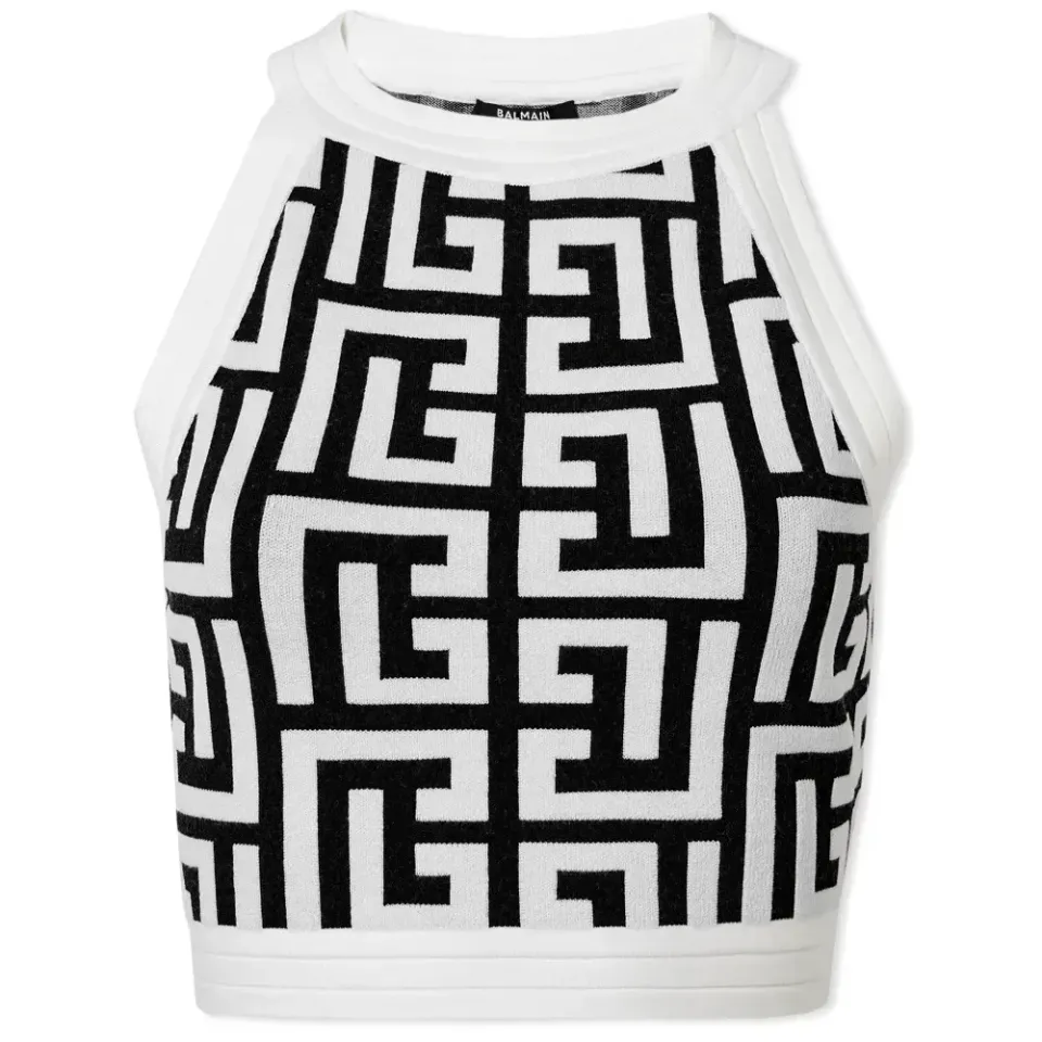 Maxi Monogram Crop Top