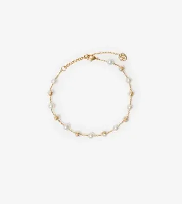 Knight Pearl Bracelet in Gold/pearl