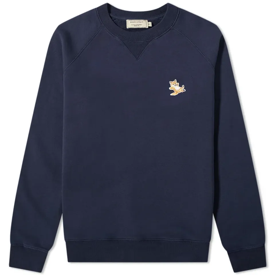 Maison Kitsuné Chillax Fox Patch Classic Crew Sweat
