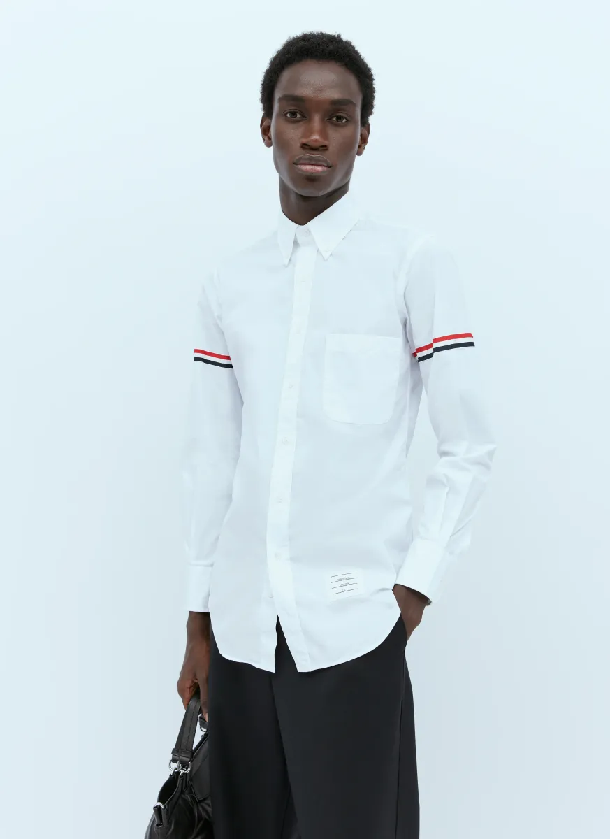 Button-Down Shirt With Adjustable Sleeve Tabs
