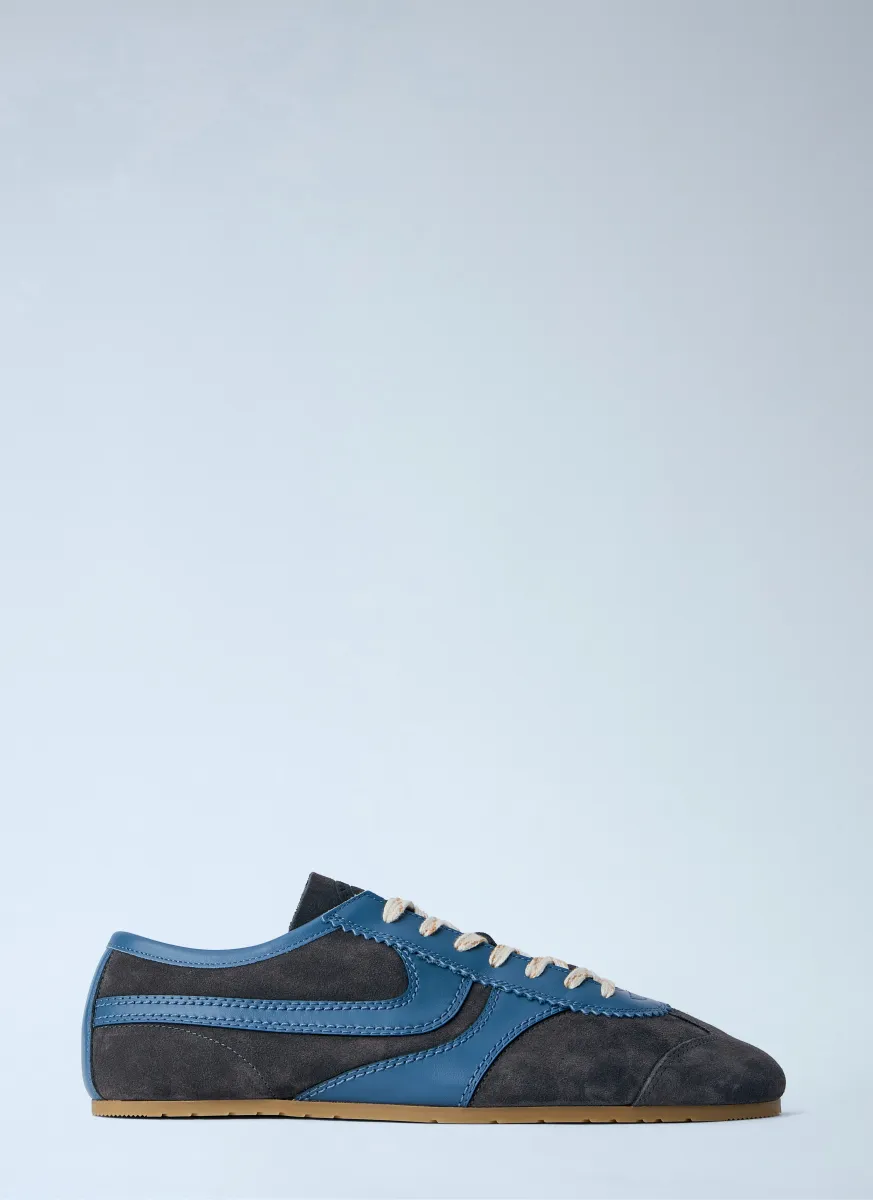 Suede Trimmed Sneakers