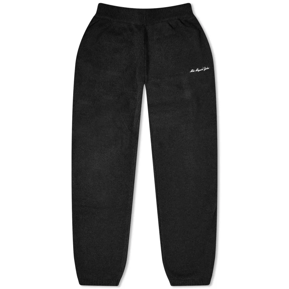 Mohair Blend Knit Sweatpants