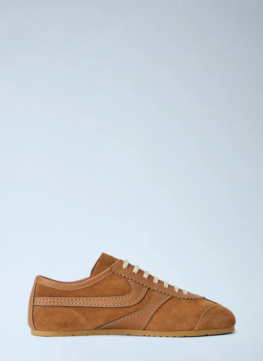 Suede Panel Sneakers