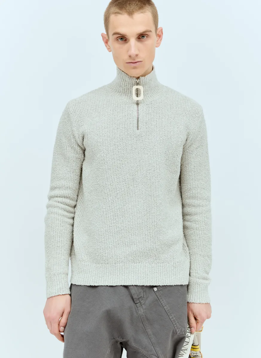 Boucle Henley Sweater